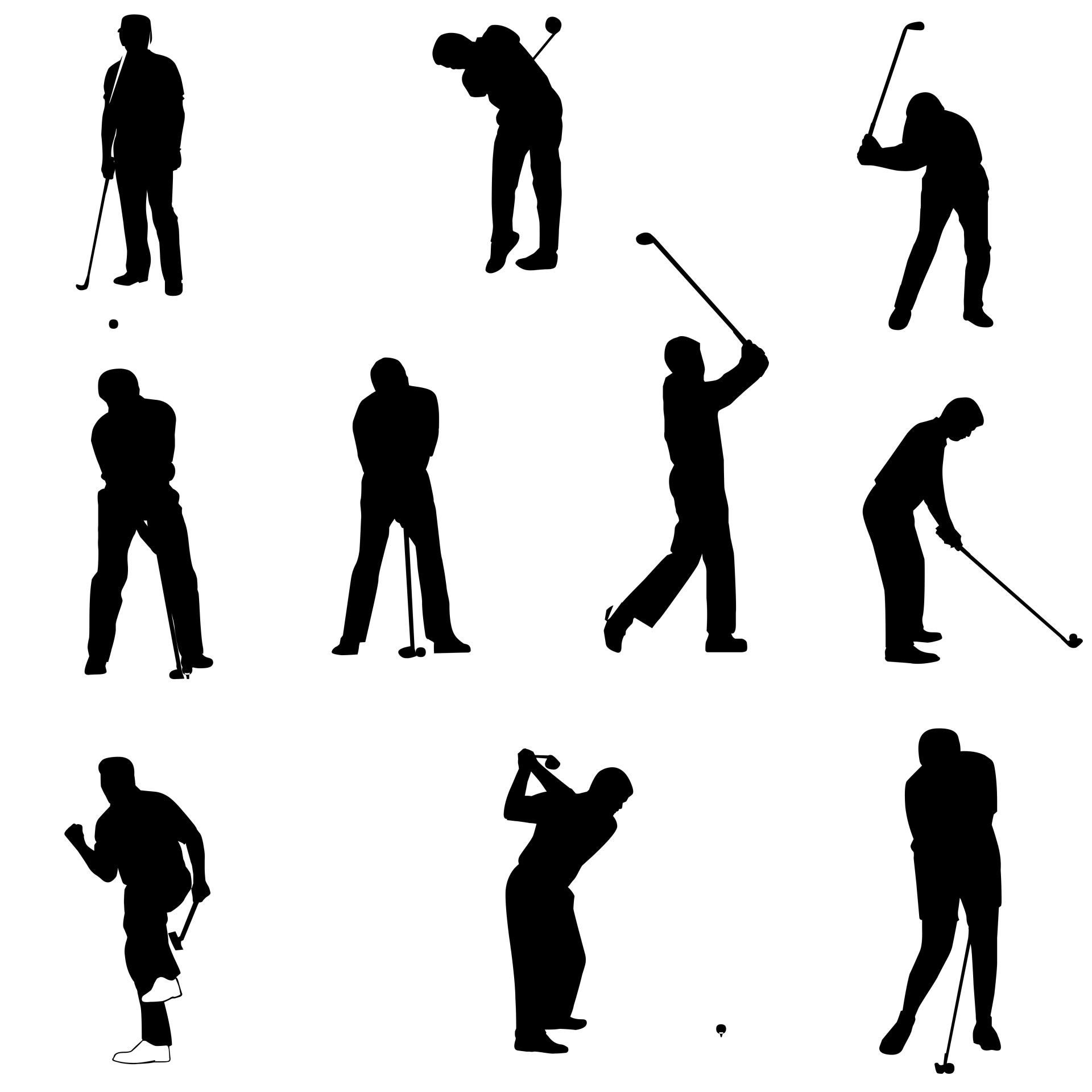 golf-silhouettes