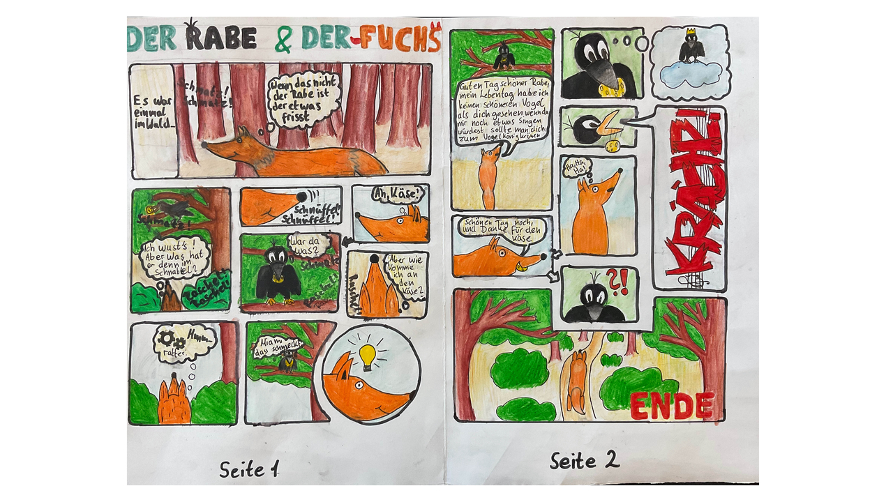 Comic Zeichnung Bandes dessines Jean de la fontaine3 Easy Resizecom