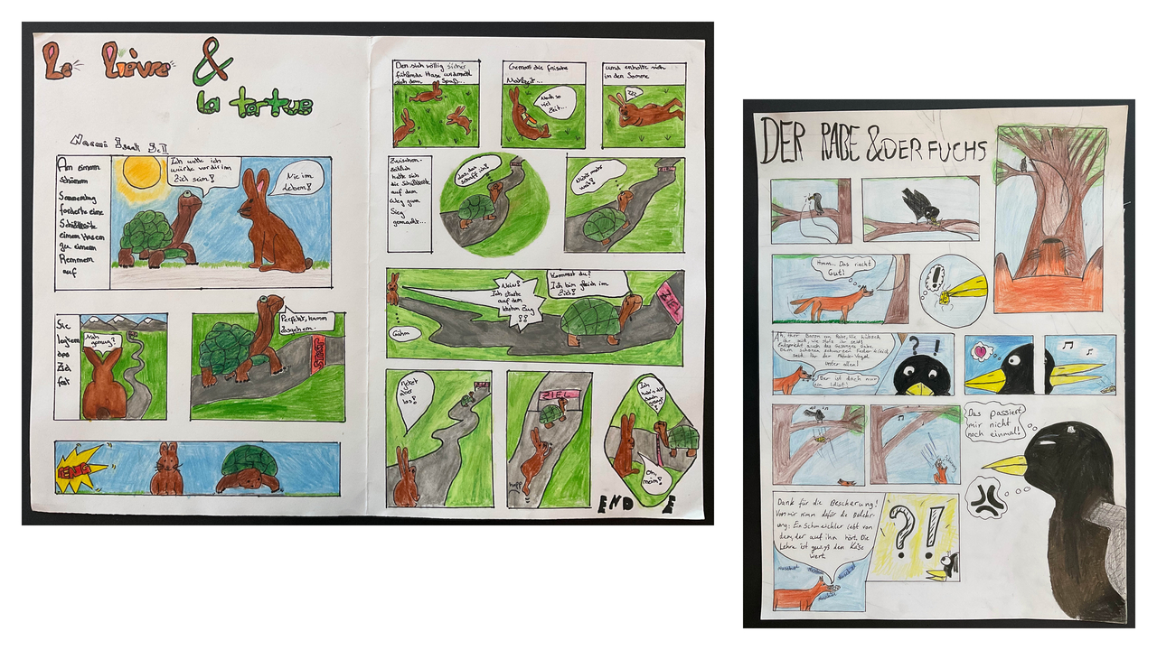 Comic Zeichnung Bandes dessines Jean de la fontaine5 Easy Resizecom