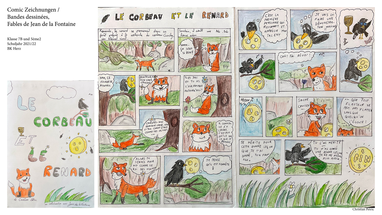 Comic Zeichnung Bandes dessines Jean de la fontaine Easy Resizecom
