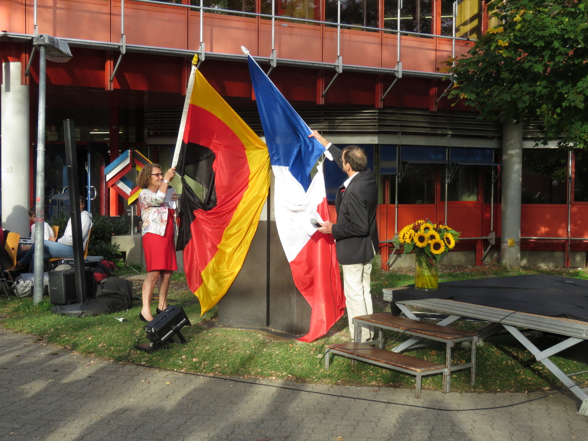 La direction franco-allemande du LFA- Madame Bermond et Monsieur Remmer